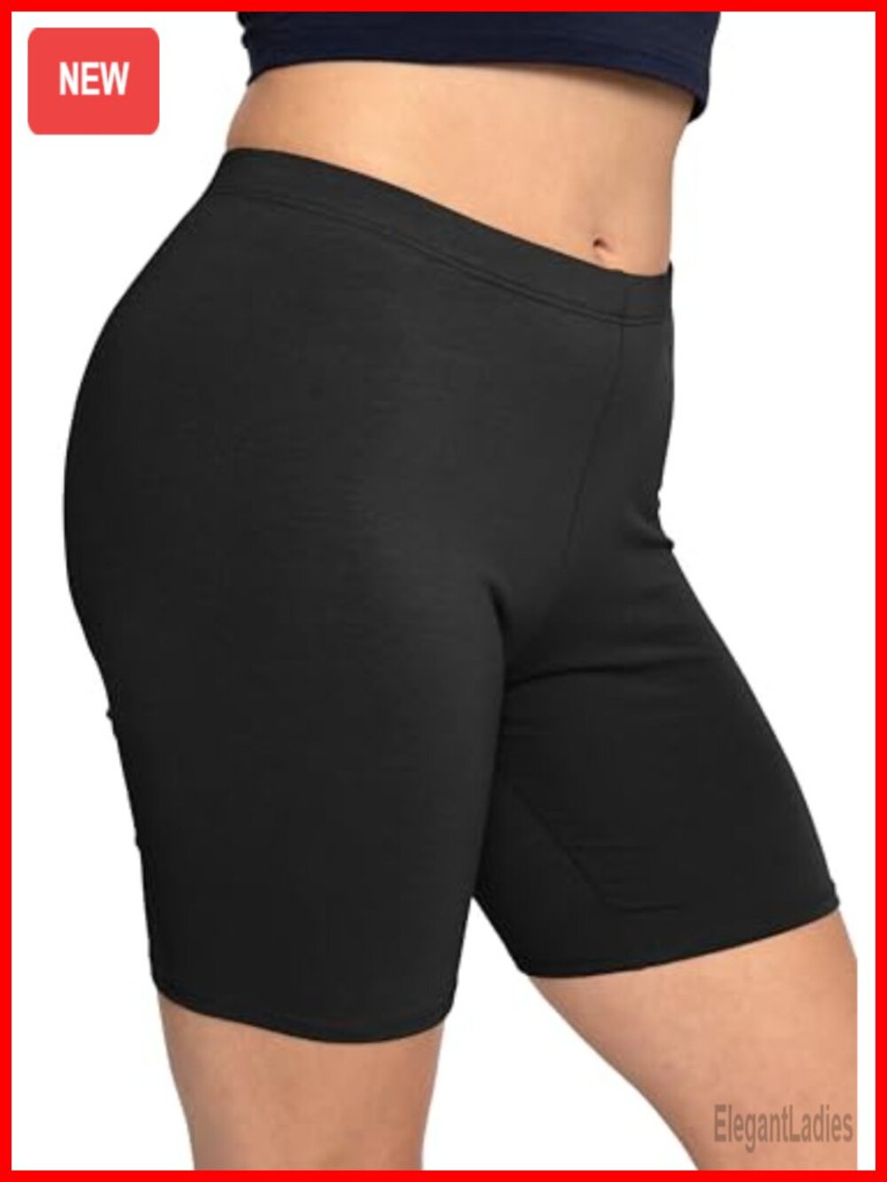 High Waisted Cotton Biker Shorts Women Workout Yoga Lounge Capris